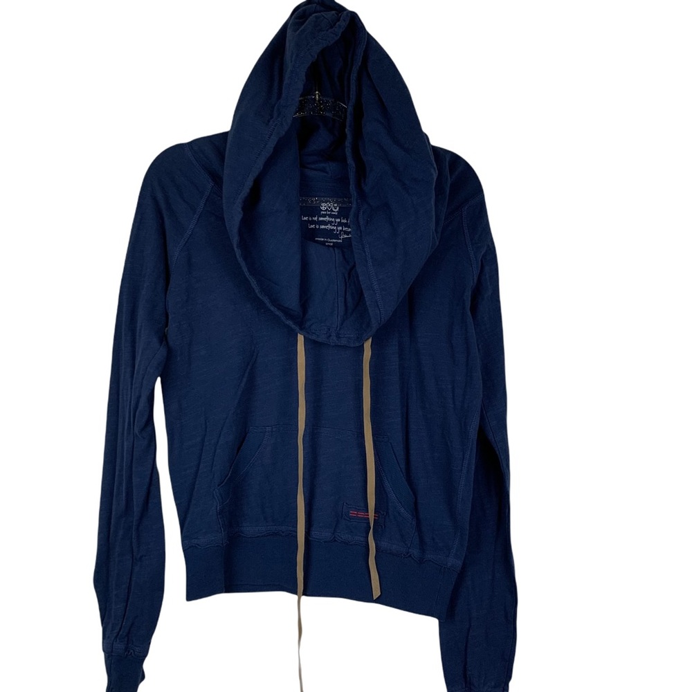 Peace Love World Cowl Hooded Pullover